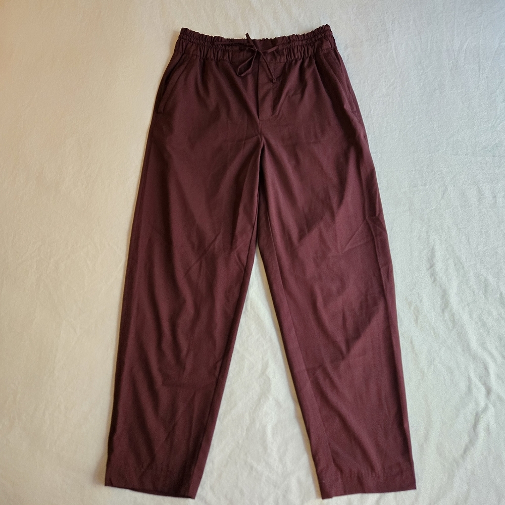Old Navy Small Stretch Tech S Raisin Purple Tapered Run Pants